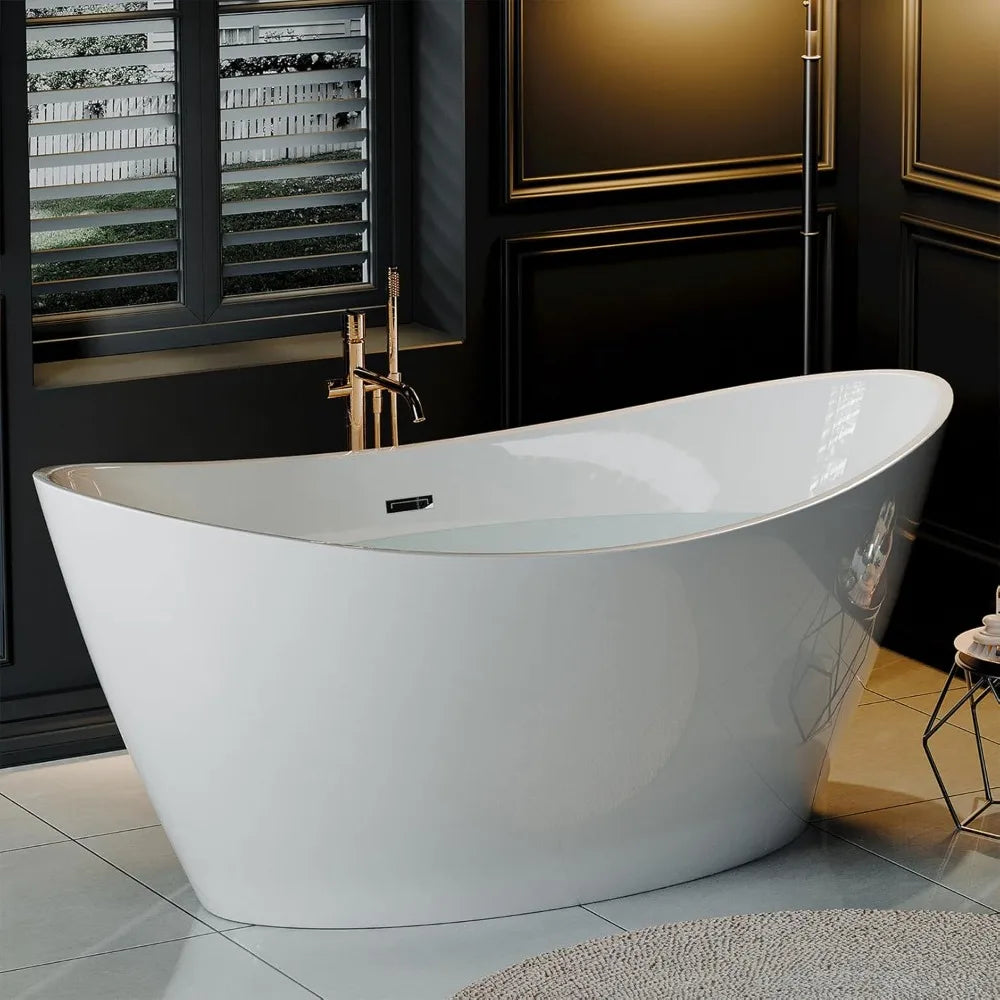 Bath Tub - 67" - Freestanding - Modern Acrylic - Bathroom Collection