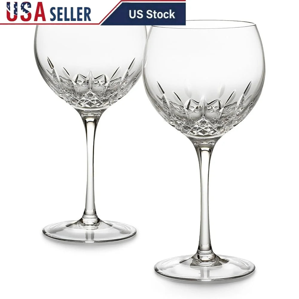 Crystal Wine Glass Set *2Pcs - Waterford Lismore Crystal - Diningroom Collection