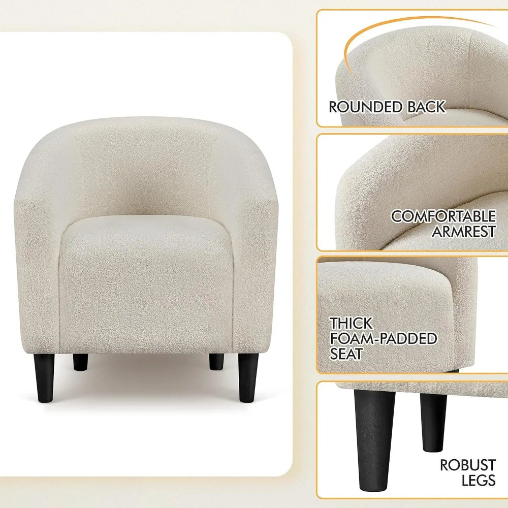 Barrel Chair Set *2Pcs - Accent, Leisure, Arm Chair - Boulce Upholstery