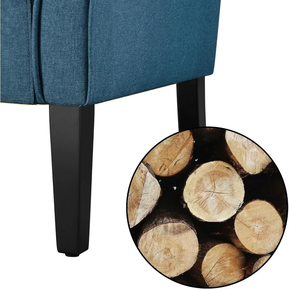 Accent Leisure Chair Set *2 - High Tufted Back - Rolled Arms