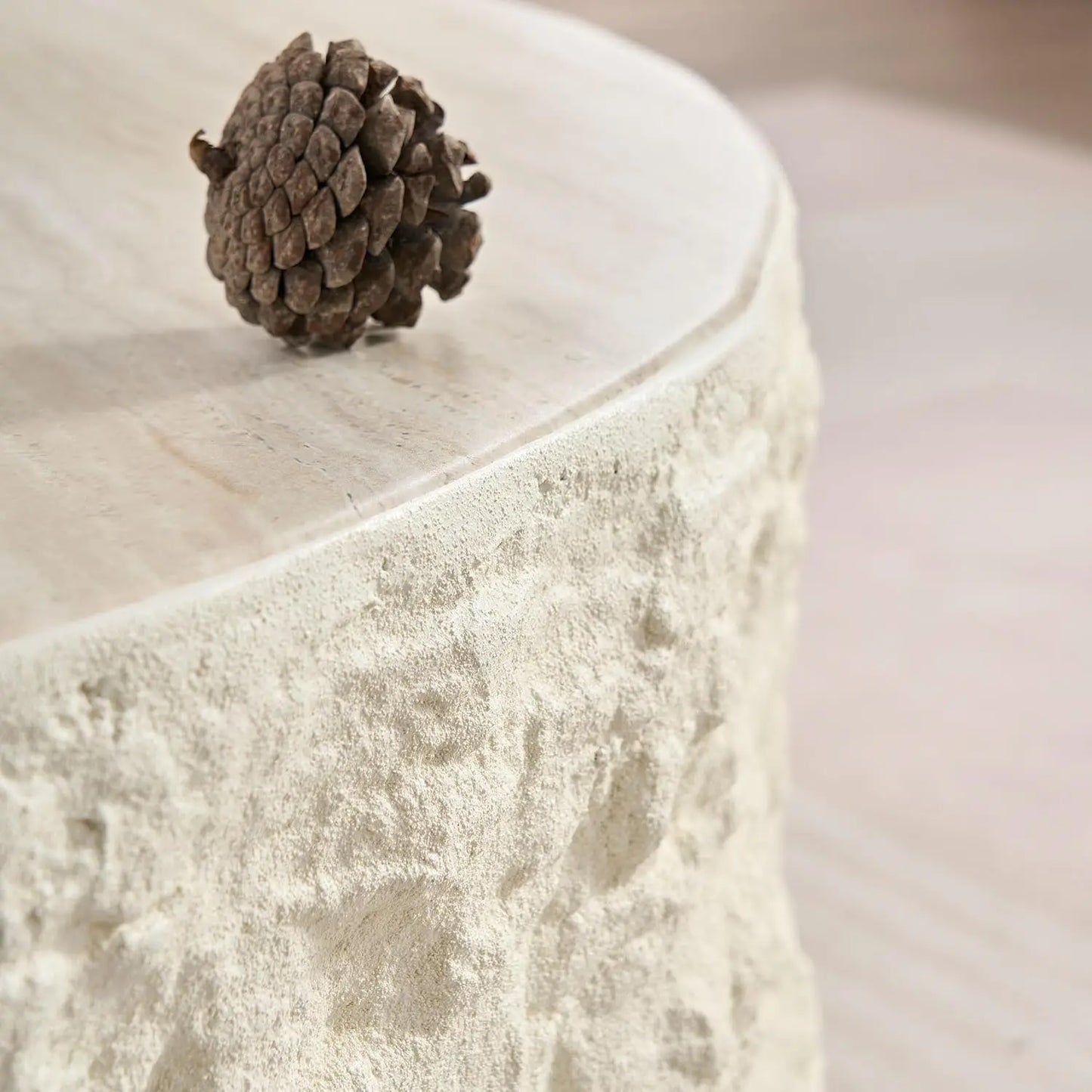 Coffee Table - Modern Circular Drum Coffee Table - Livingroom Collection