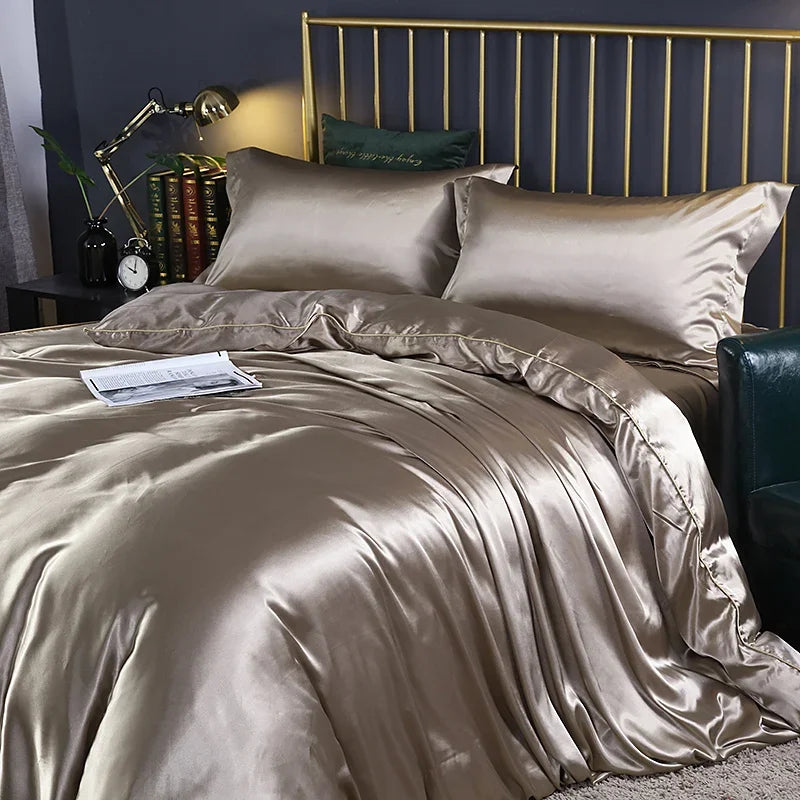 Satin Sheet Sets - Duvet Cover - Luxury Silk Sheets - Bedroom Collection