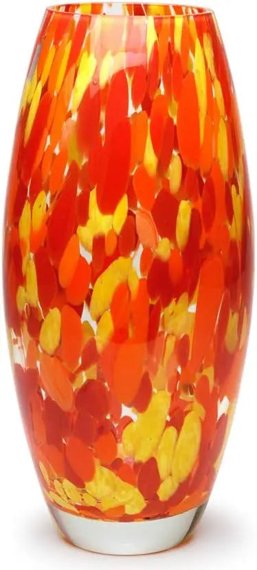 Vase - Hand Blown Glass -  Murano Style Art