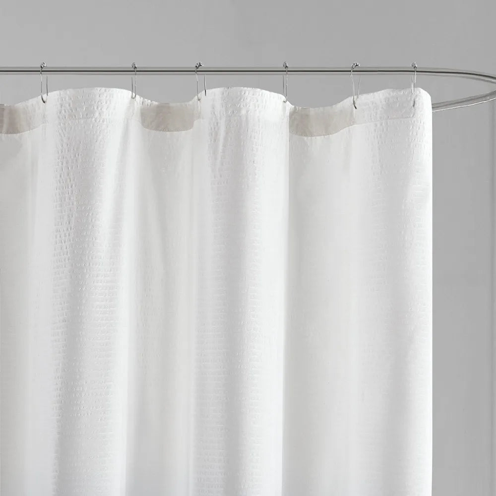 Shower Curtain - Seersucker Ombre - 72x72" - Blue, Taupe, Grey - Bathroom Collection
