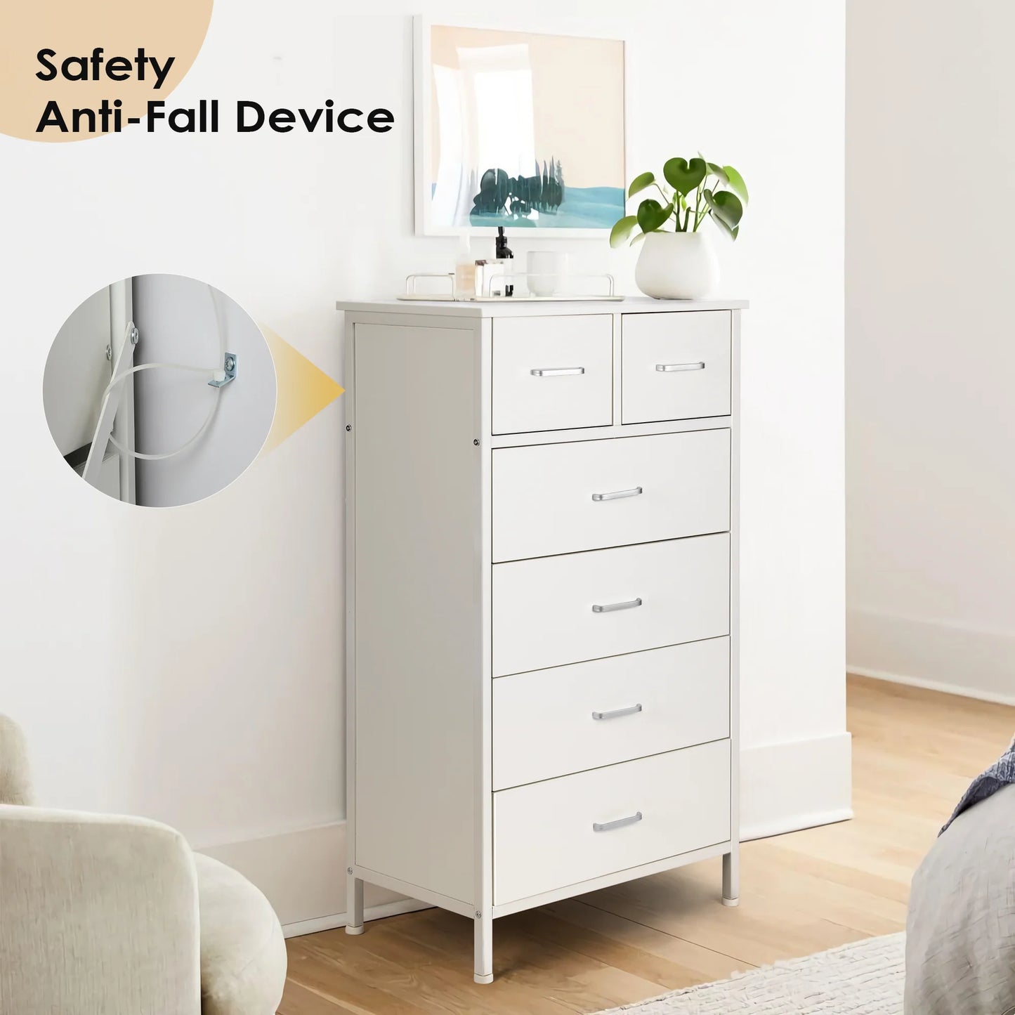 Bedroom Dresser Drawers - Home Storage Solutions - 6 Drawers