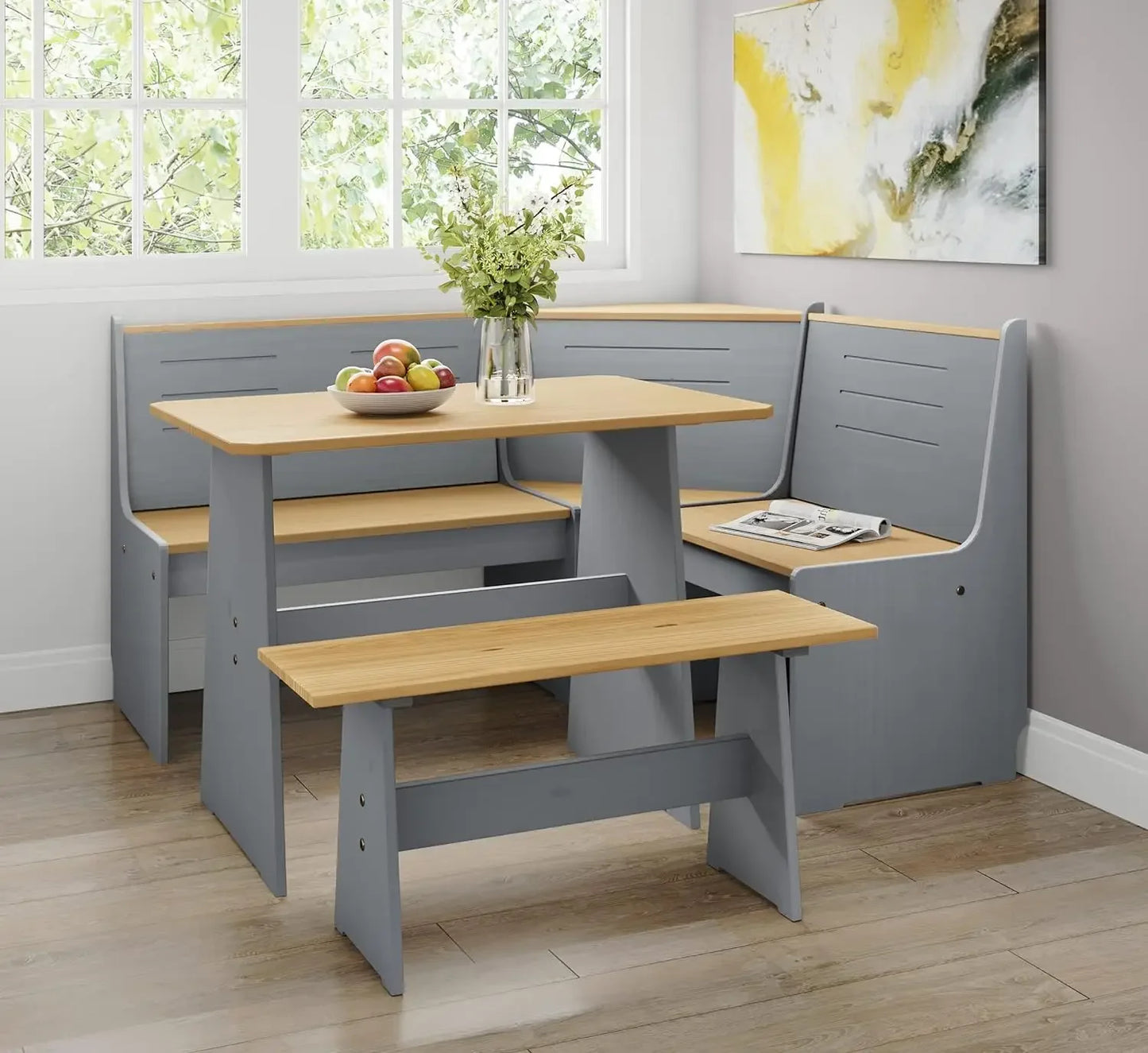Wood Dining Nook Set *Pcs - Breakfast Nook - Kitchen Collection