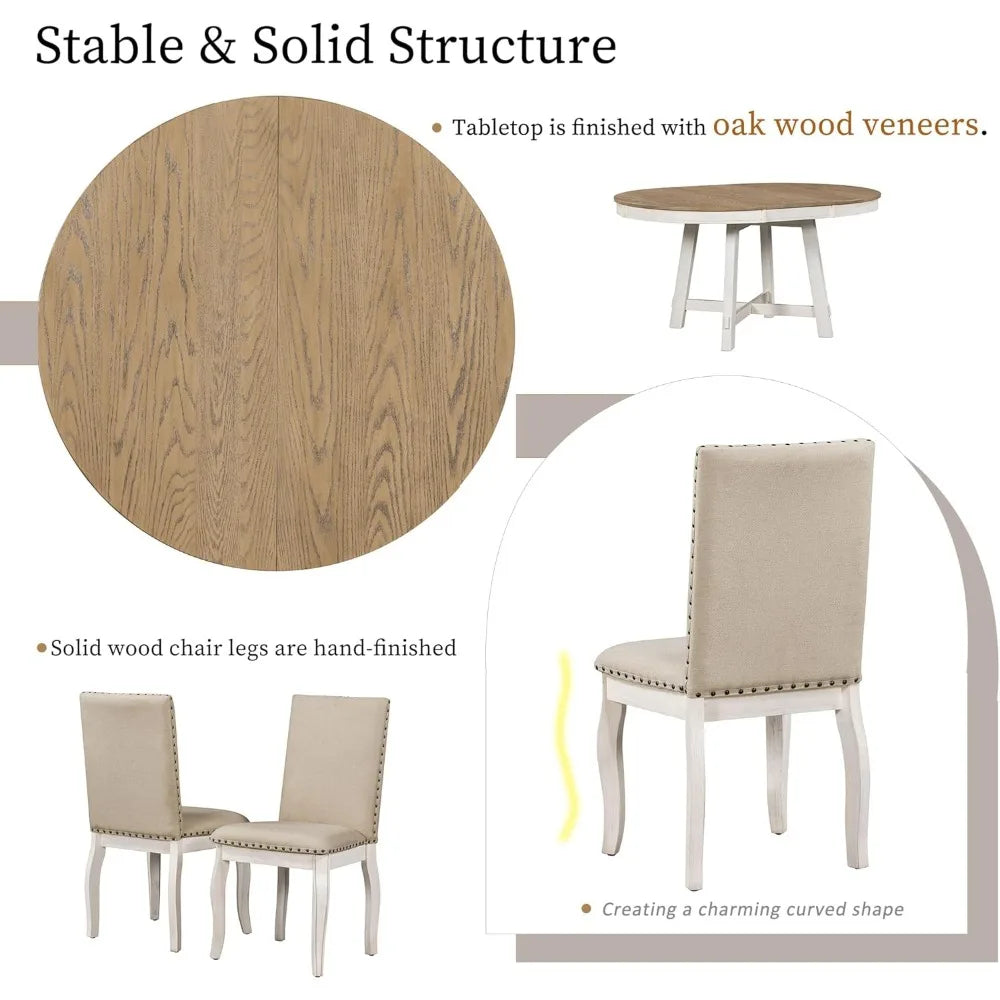 Diningroom Set *5pcs - Extendable Leaf - Seats 4-6 - Diningroom Collection