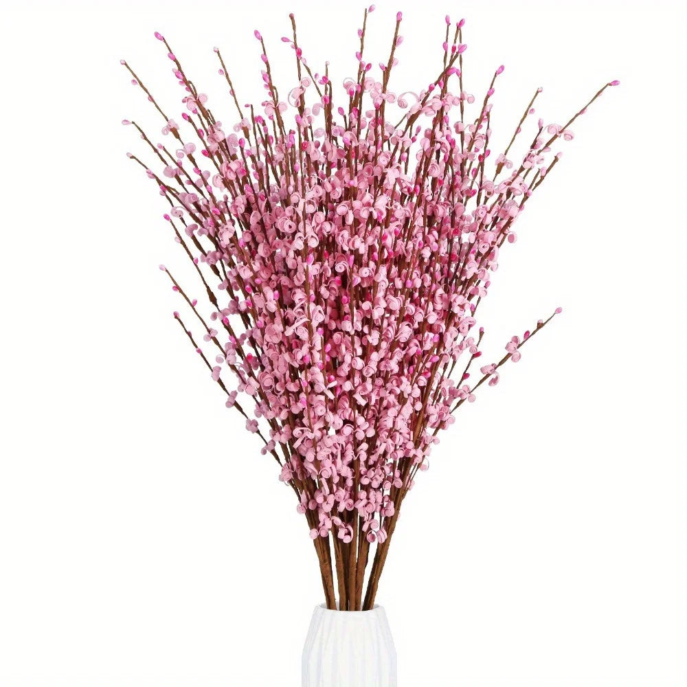 Jasmine Flowers - Faux Pussy Willow Branches - Modern Home Decor - Livingroom Collection