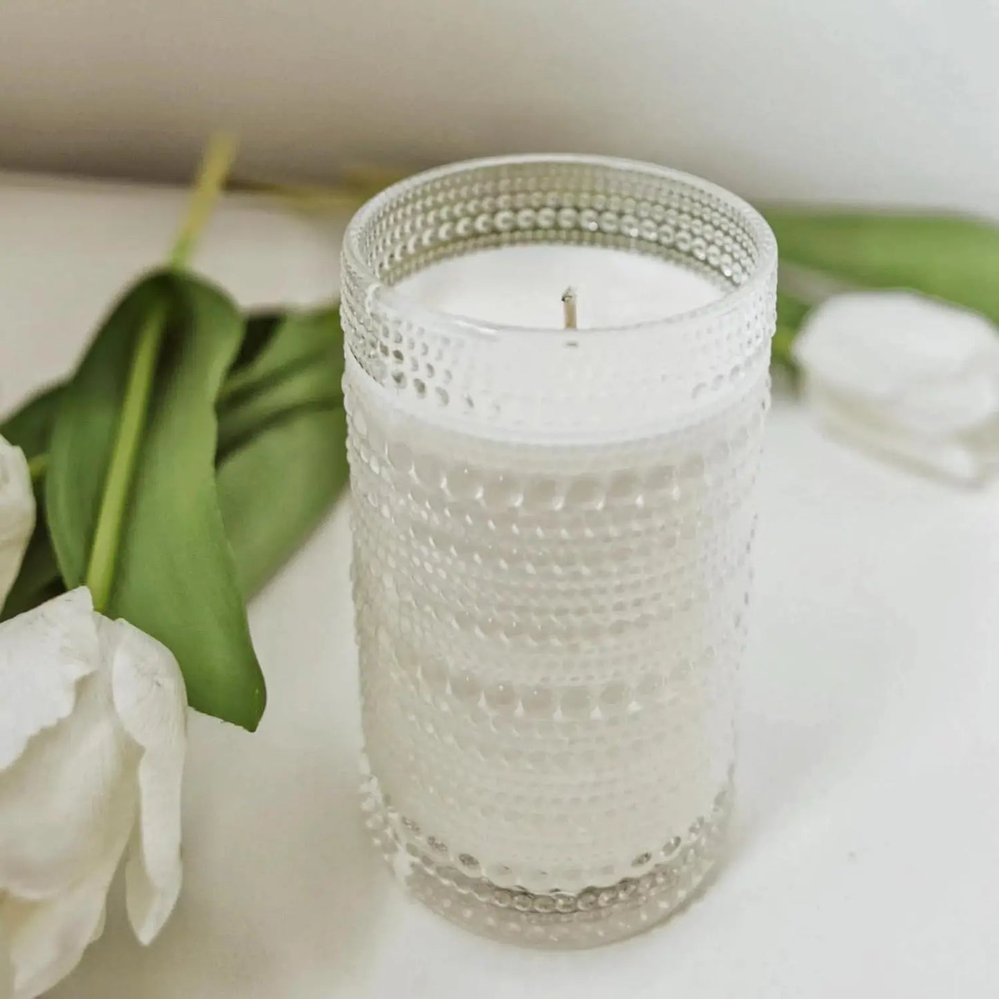 Hobnail Glass Tumbler Set *6Pcs - 13 ozs - Embossed - Diningroom Collection