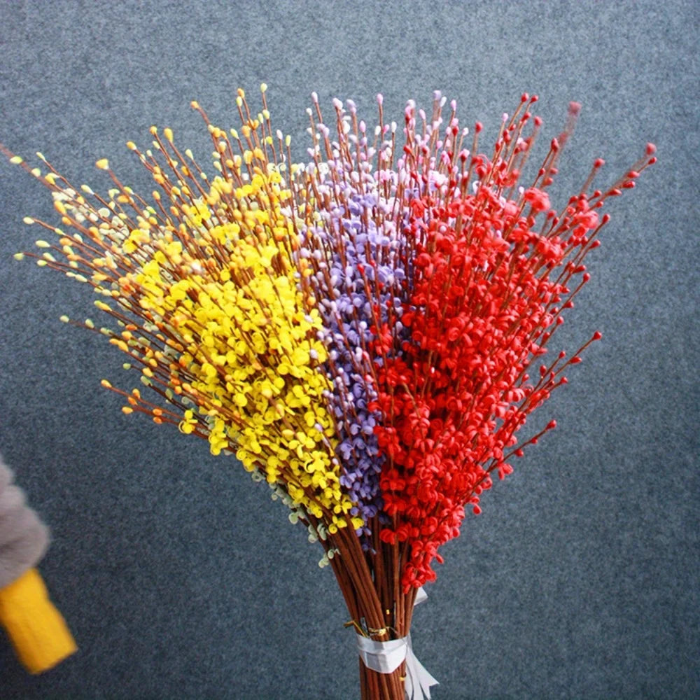 Jasmine Flowers - Faux Pussy Willow Branches - Modern Home Decor - Livingroom Collection