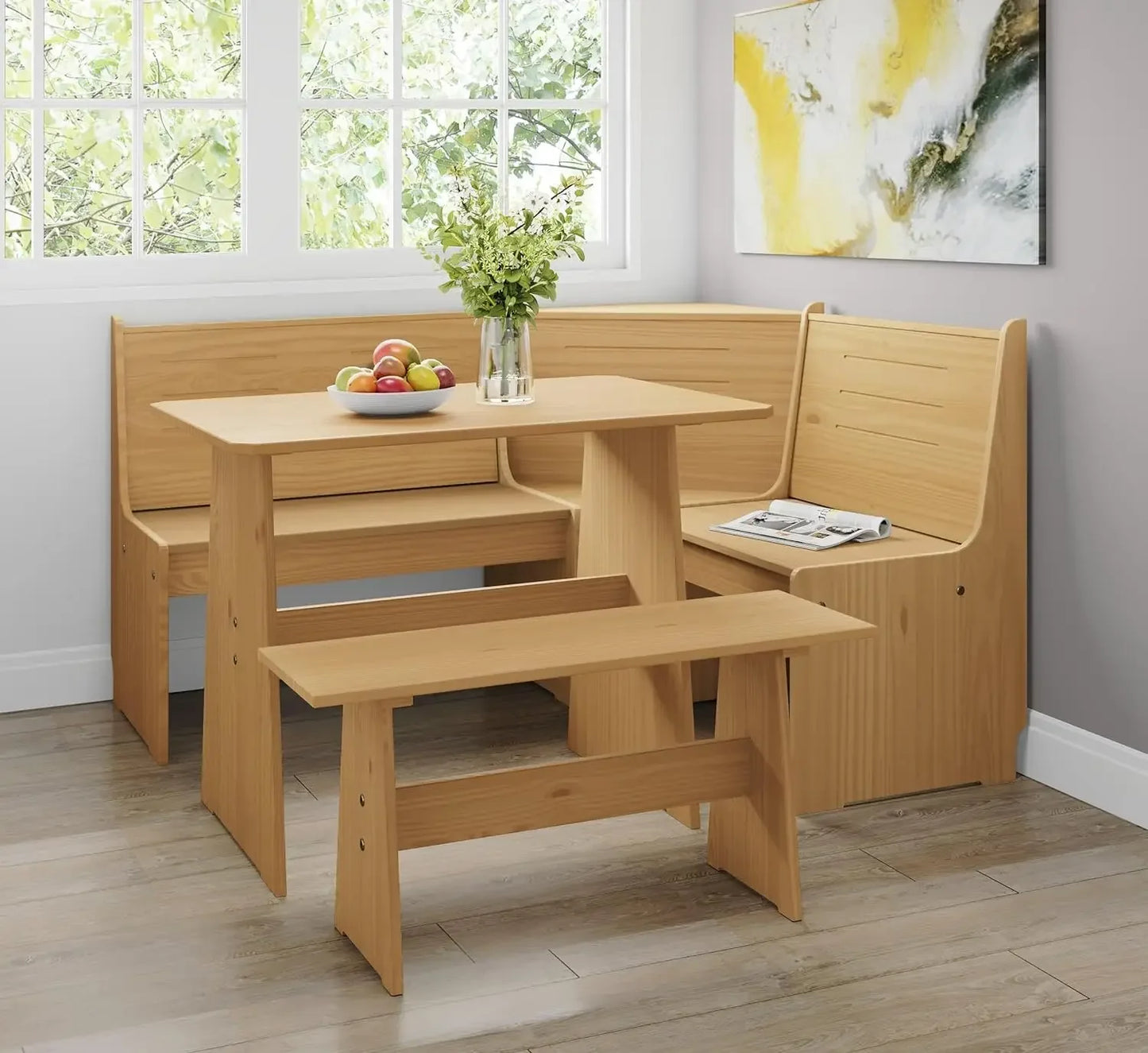 Wood Dining Nook Set *Pcs - Breakfast Nook - Kitchen Collection
