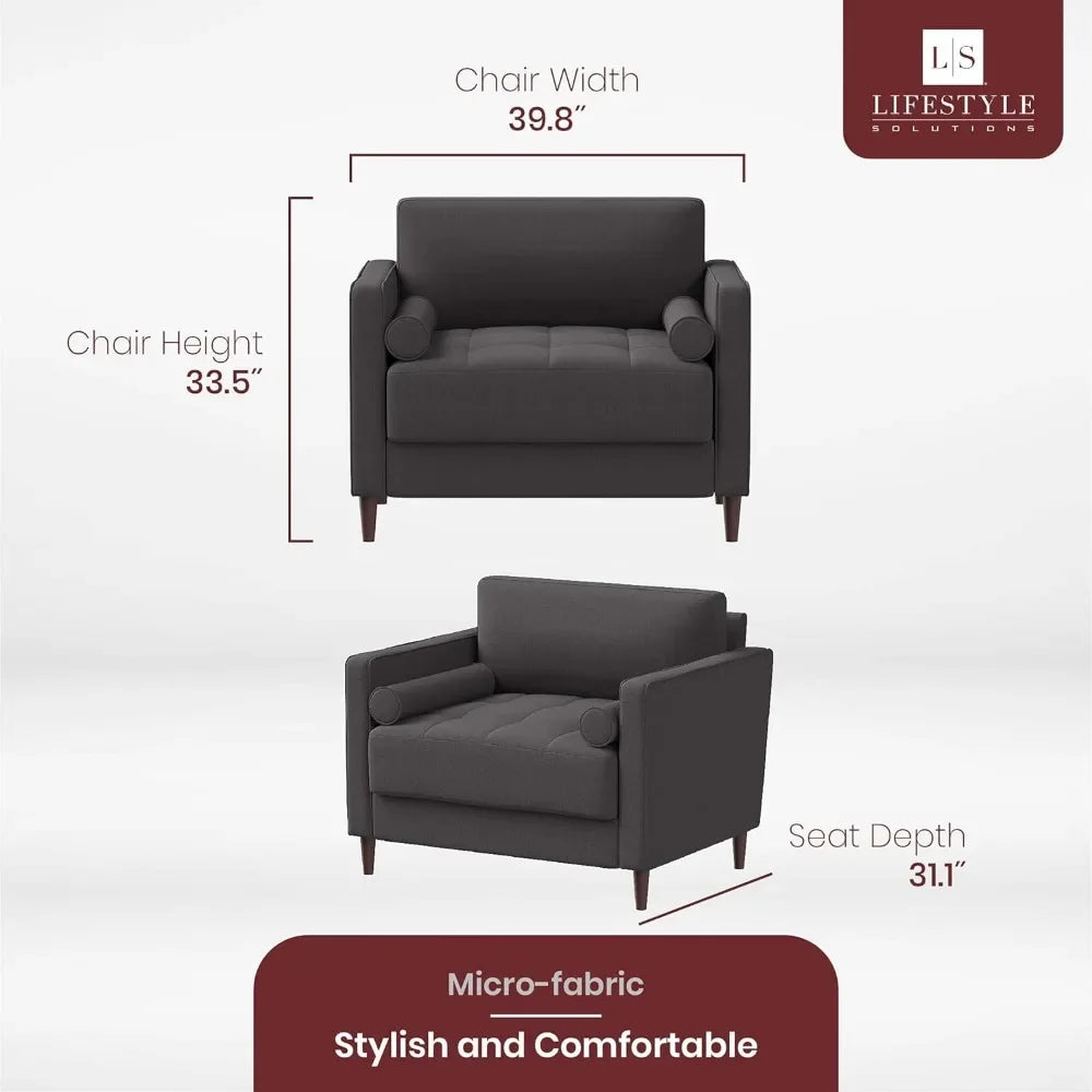 Accent Armchair - Lifestyle Solutions - The Lexington Collection - Heather Grey