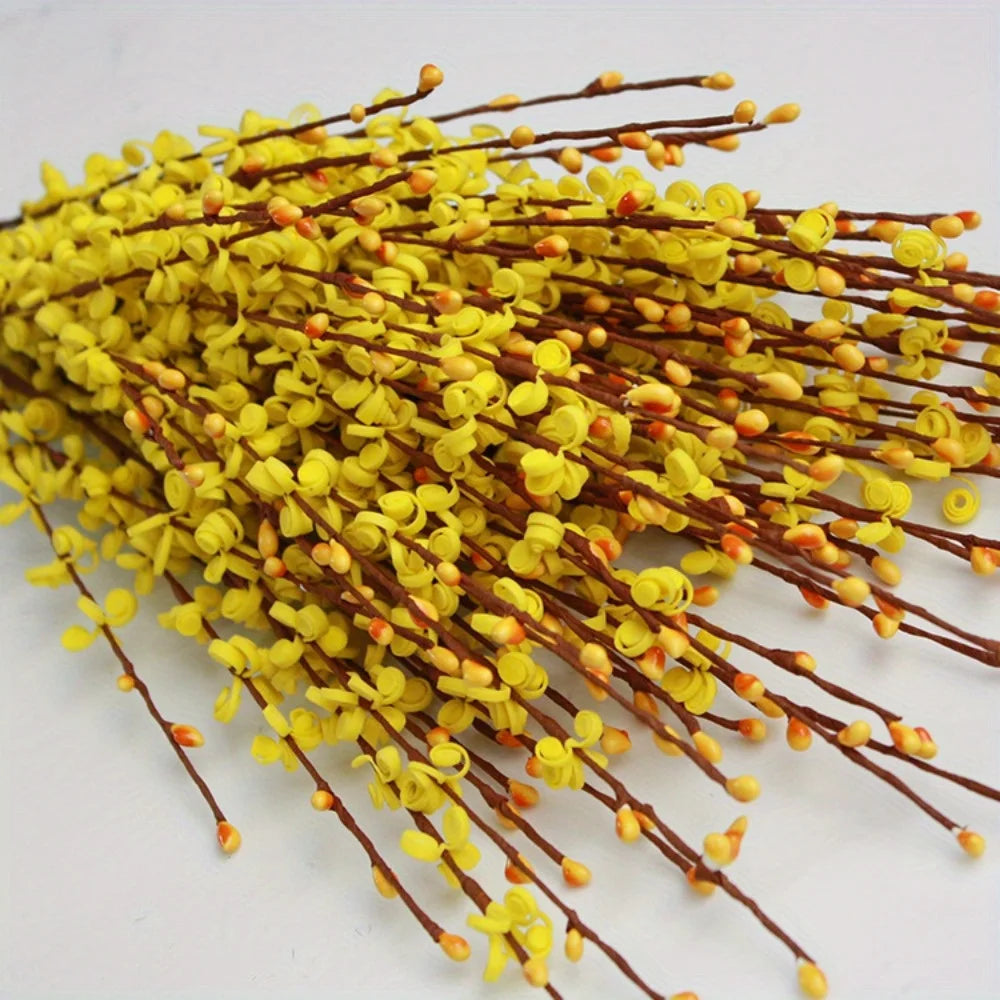 Jasmine Flowers - Faux Pussy Willow Branches - Modern Home Decor - Livingroom Collection