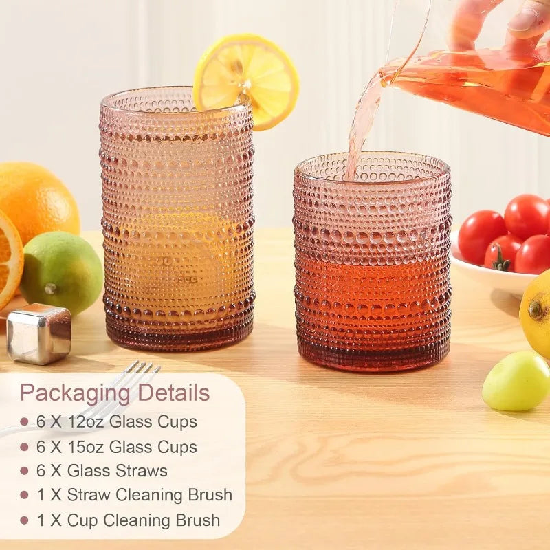 Vintage Glassware - Hobnail Retro - Heavy Glass - Diningroom Collection