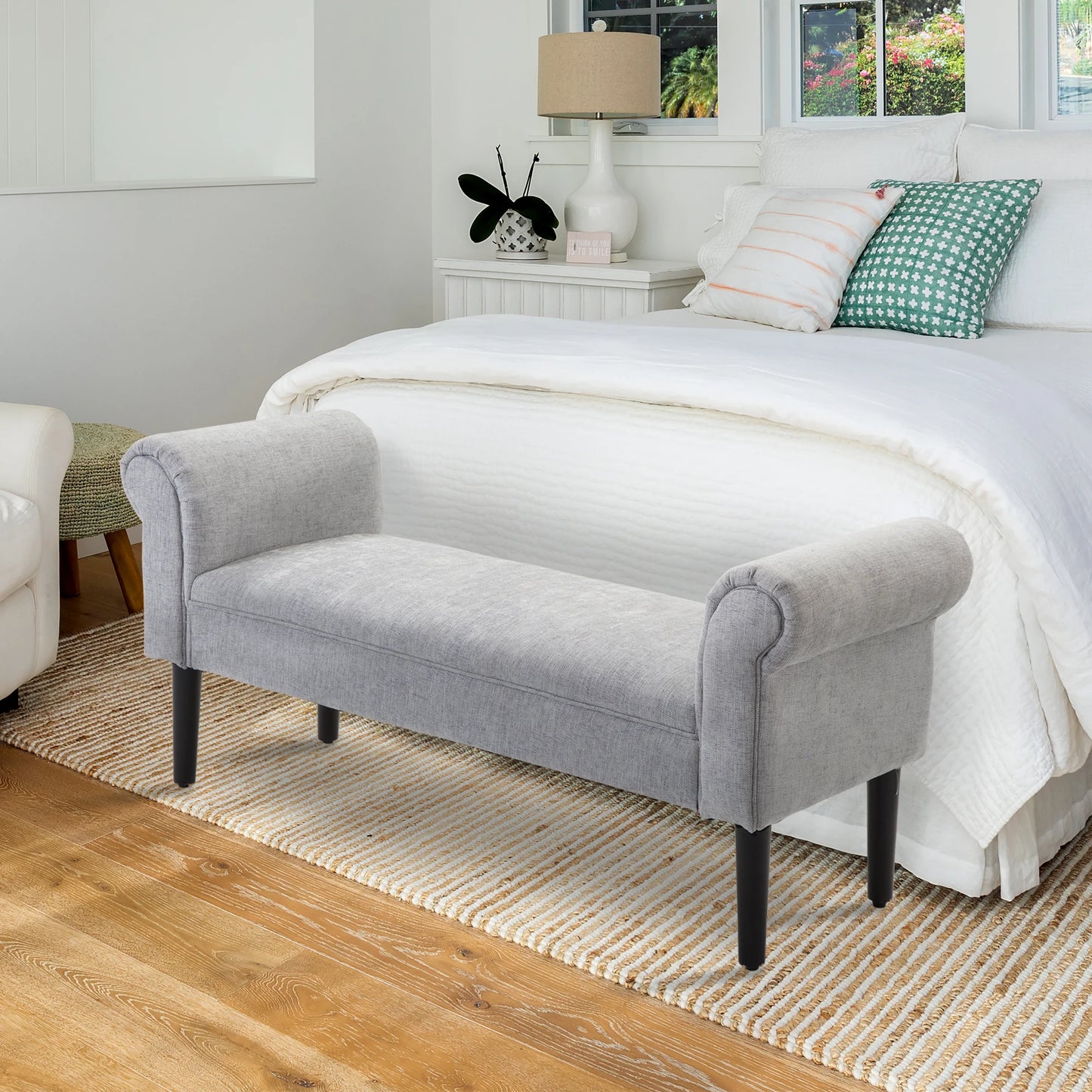 Ottoman - Sofa Chair - 52" Wide - Bedroom Bench