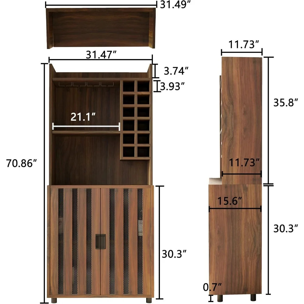 Wine Bar - Liquor Cabinet - Buffet Hutch - Diningroom Collection