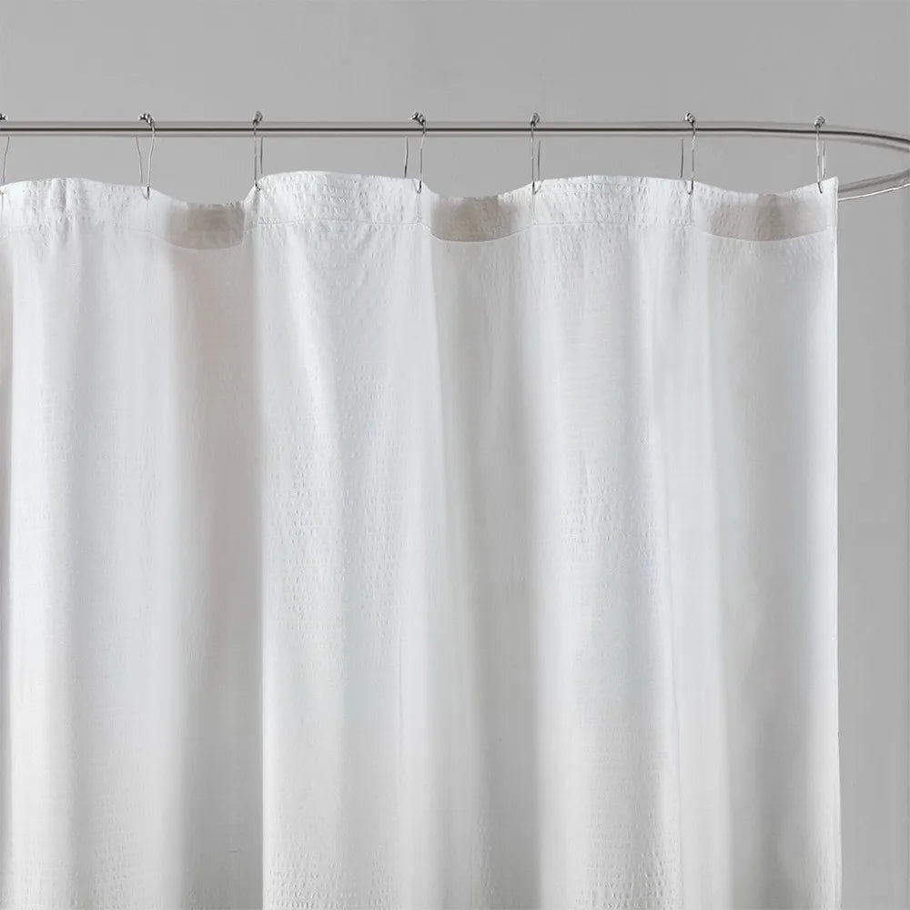 Shower Curtain - Seersucker Ombre - 72x72" - Blue, Taupe, Grey - Bathroom Collection