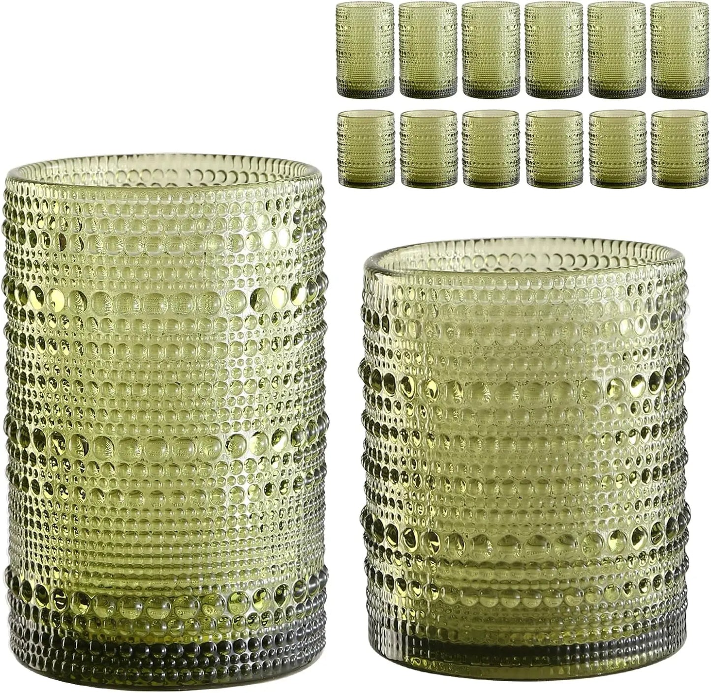 Vintage Glassware - Hobnail Retro - Heavy Glass - Diningroom Collection