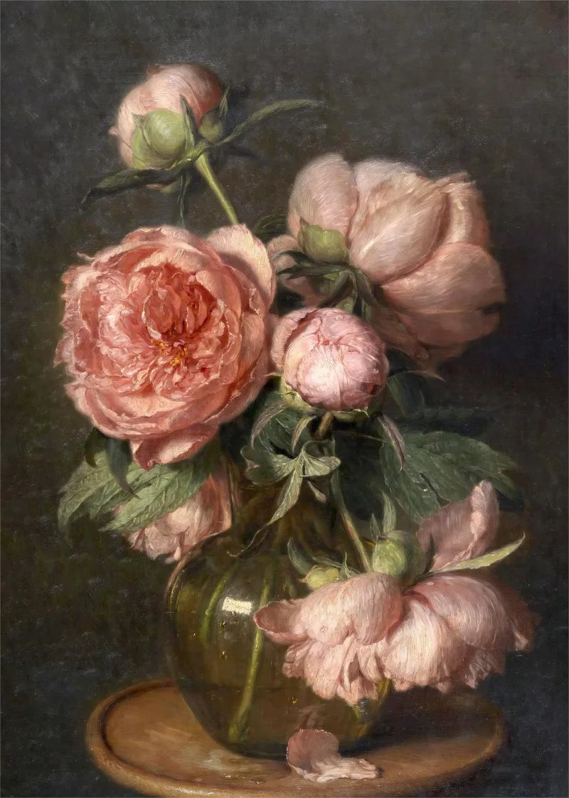 Vintage Rose Bouquet(s) - Oil On Canvas Prints - Still Life