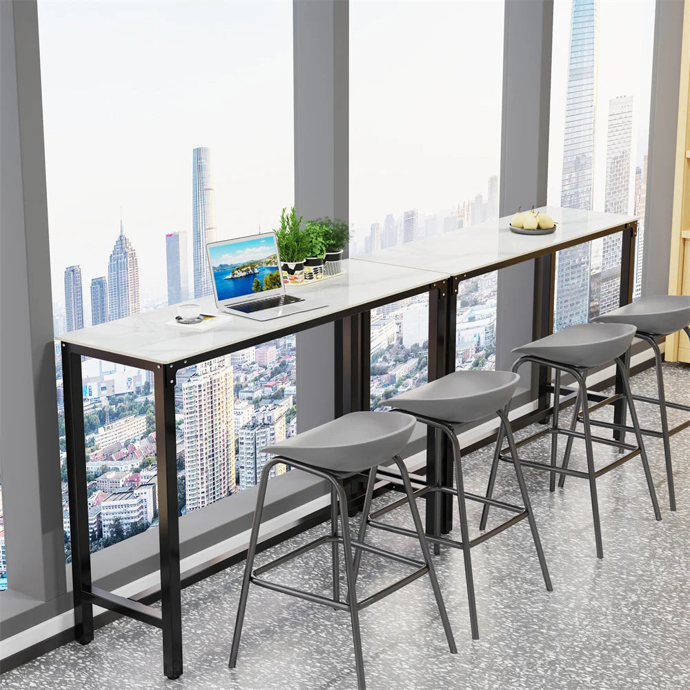 Home Bar Table - Counter Height - Pub Table - Sintered Stone Table Top