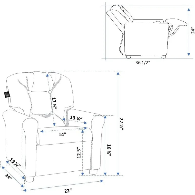 Childrens Recliner - Ages 1-5yrs - Childrens Bedroom Collection