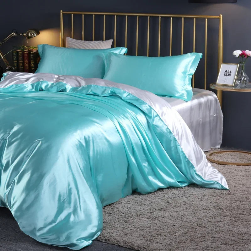 Satin Sheet Sets - Duvet Cover - Luxury Silk Sheets - Bedroom Collection
