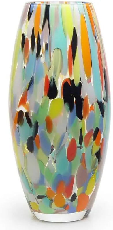 Vase - Hand Blown Glass -  Murano Style Art