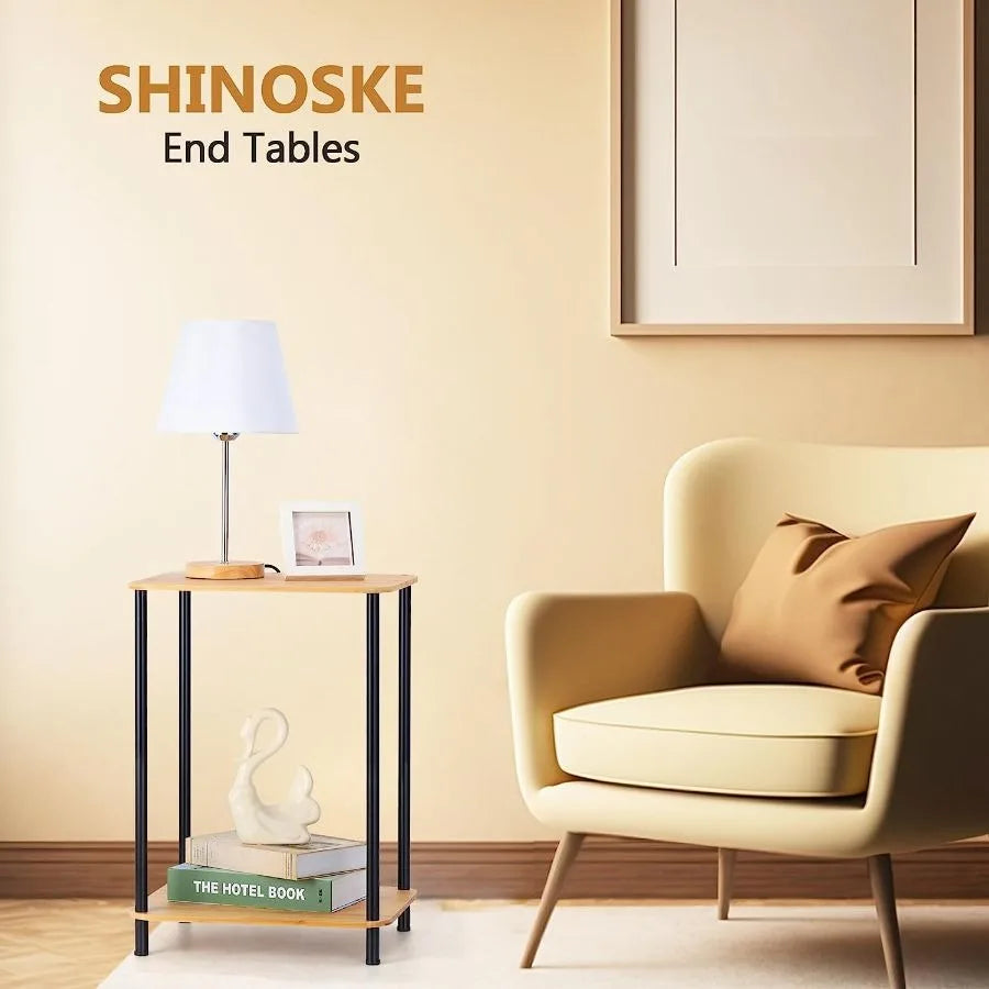 Nightstand Set *2Pcs - End Table Set *2Pcs - 2 Tiers