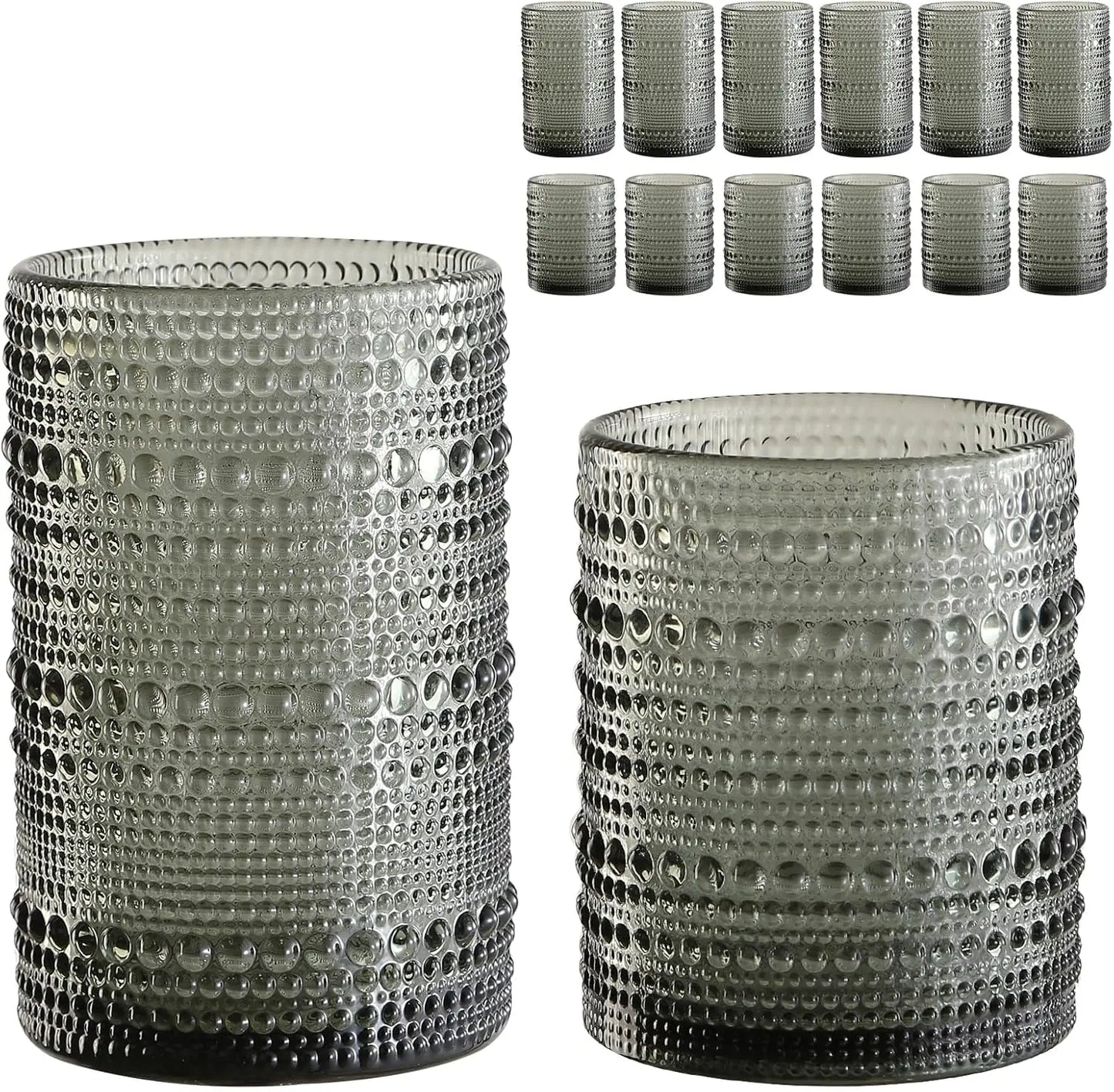 Vintage Glassware - Hobnail Retro - Heavy Glass - Diningroom Collection