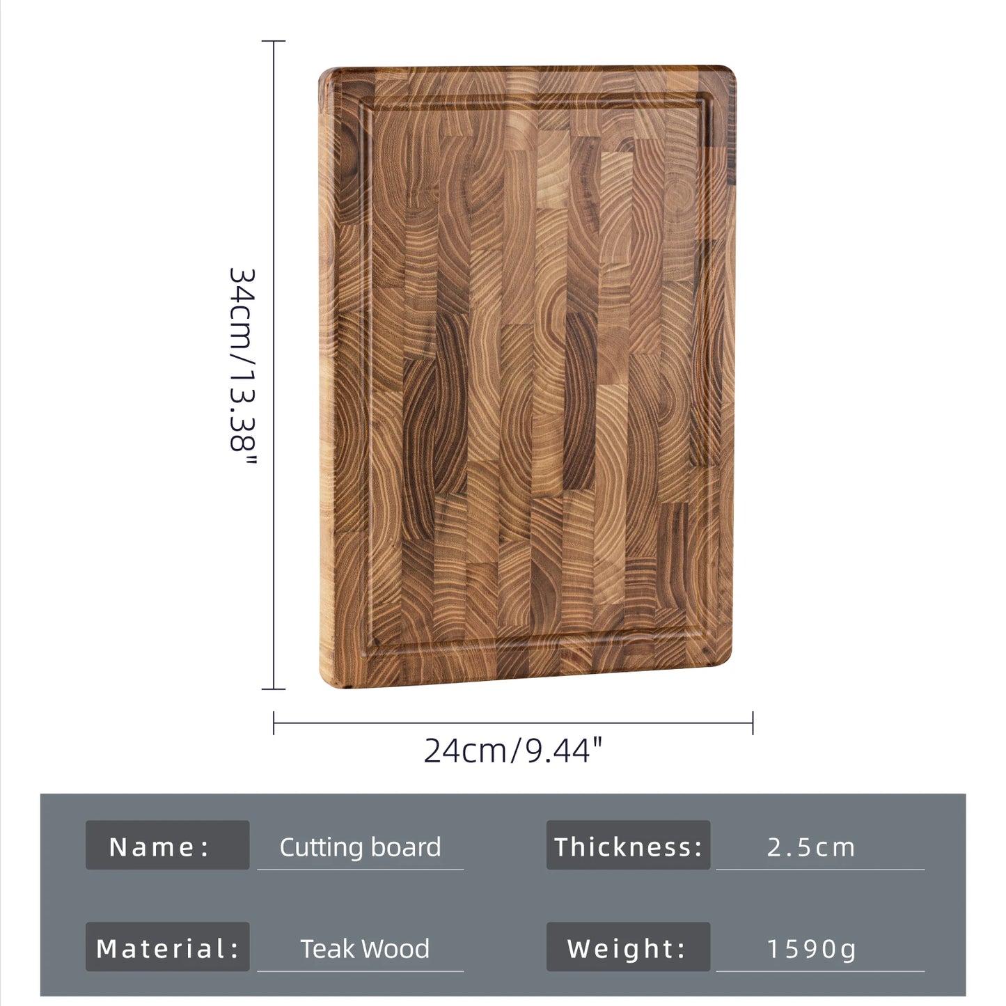 Cutting Board - Teak Wood - Chopping Board - Kitchen Collection