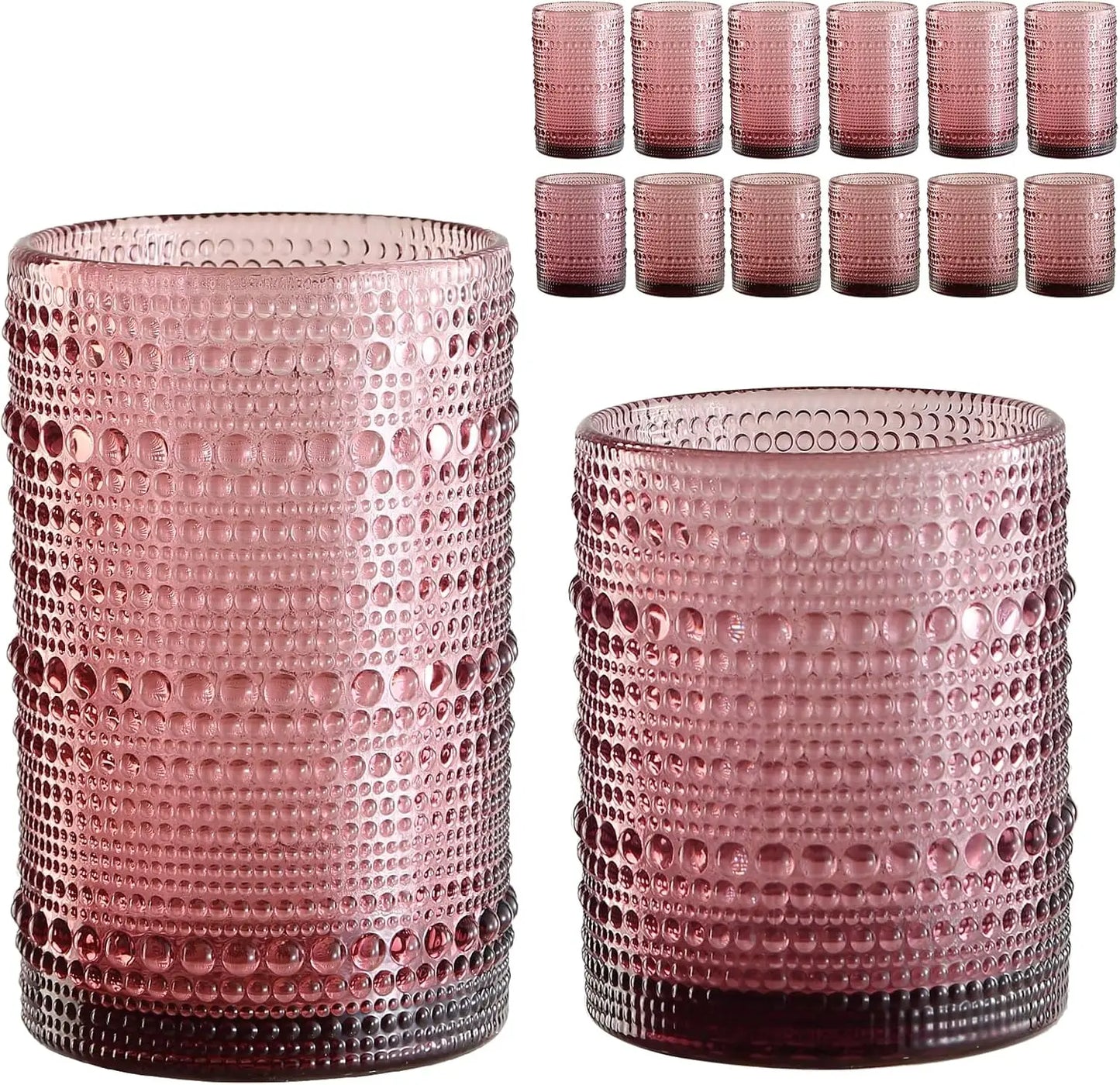 Vintage Glassware - Hobnail Retro - Heavy Glass - Diningroom Collection