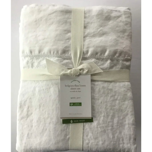 Belgian Linen Flax Sheet Set *4Pcs ~ Enhancing Natural Elements - Bedroom Collection