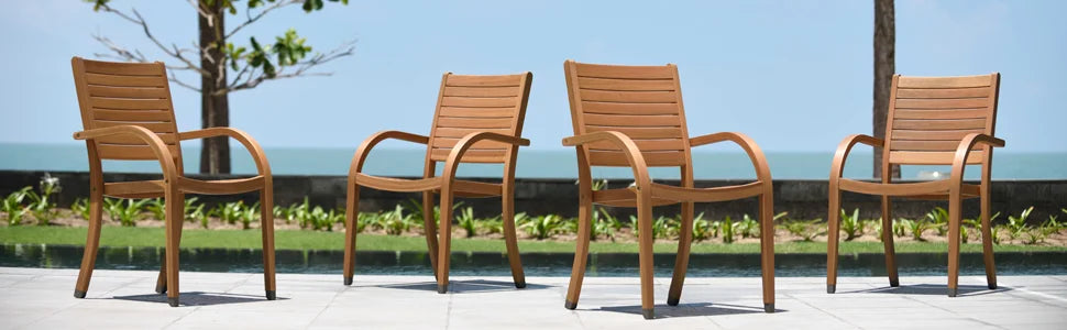 Patio Dining Sets *4 *7 *9 *11 Pcs - Teak Finish - Indoor Outdoor - Patio & Garden Collection