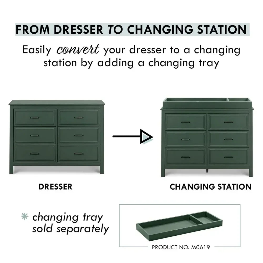 Double Dresser - 6 drawers - Childrens Room Collection