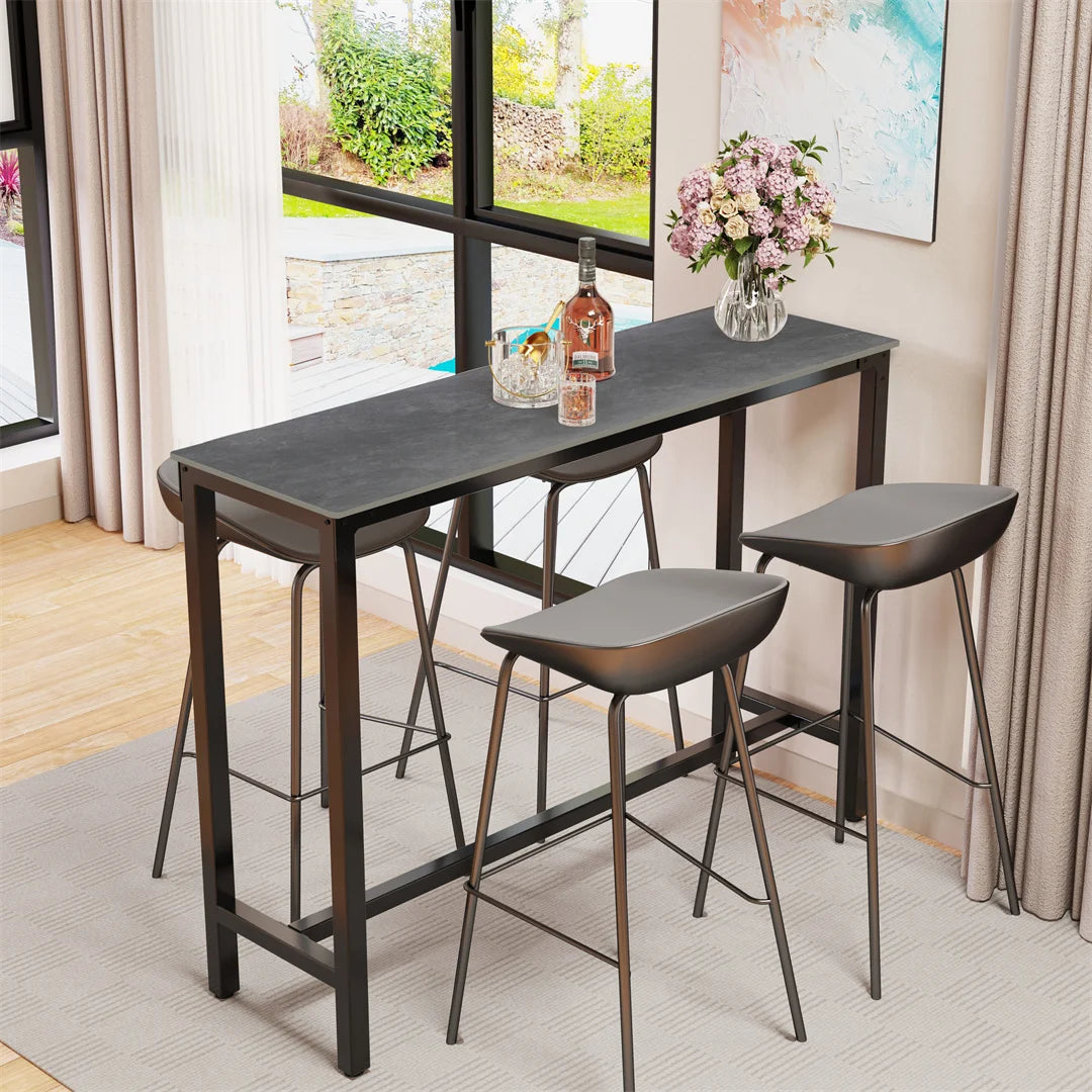 Home Bar Table - Counter Height - Pub Table - Sintered Stone Table Top