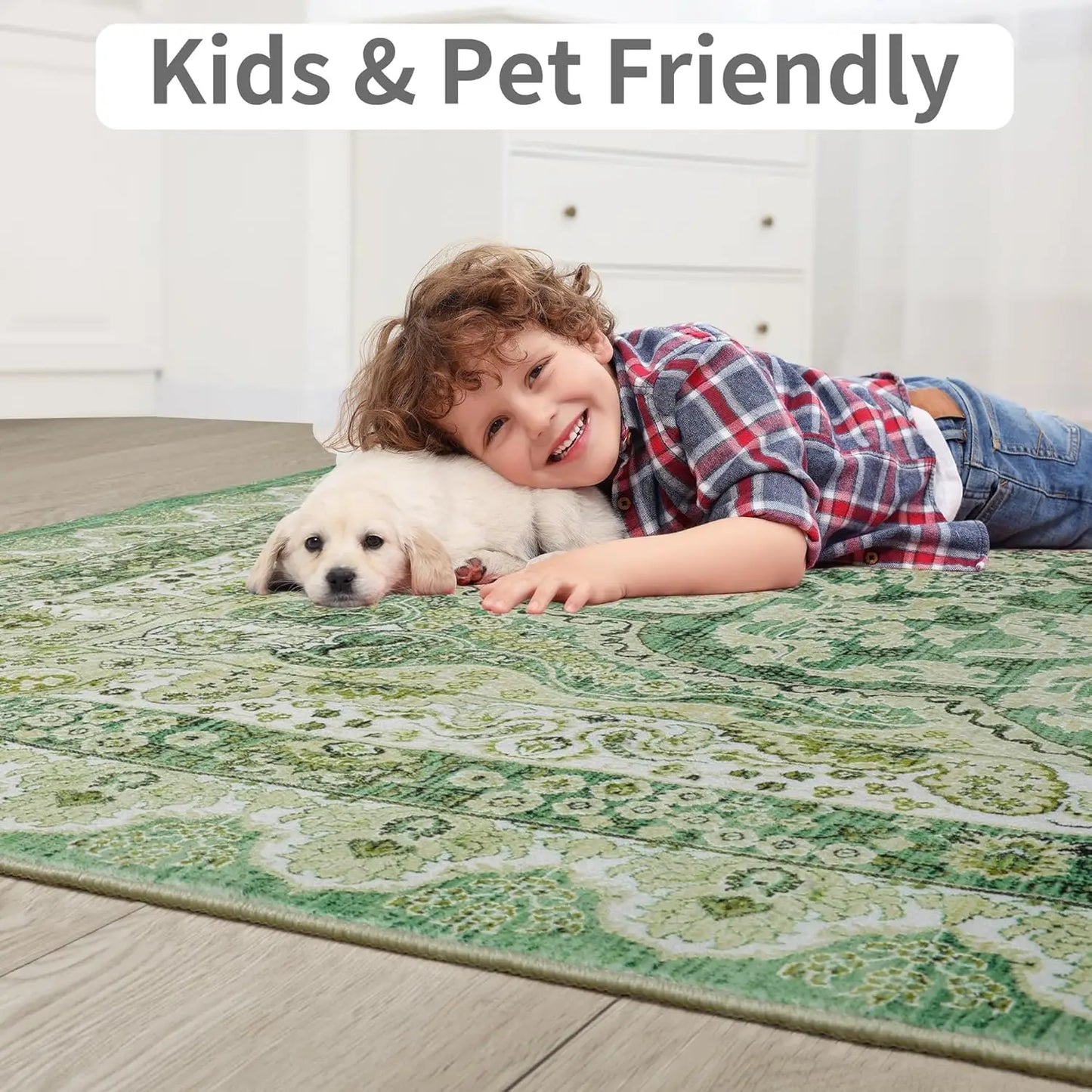 Area Rugs - Non-slip - Low Pile - Machine Wash - Bedroom Collection