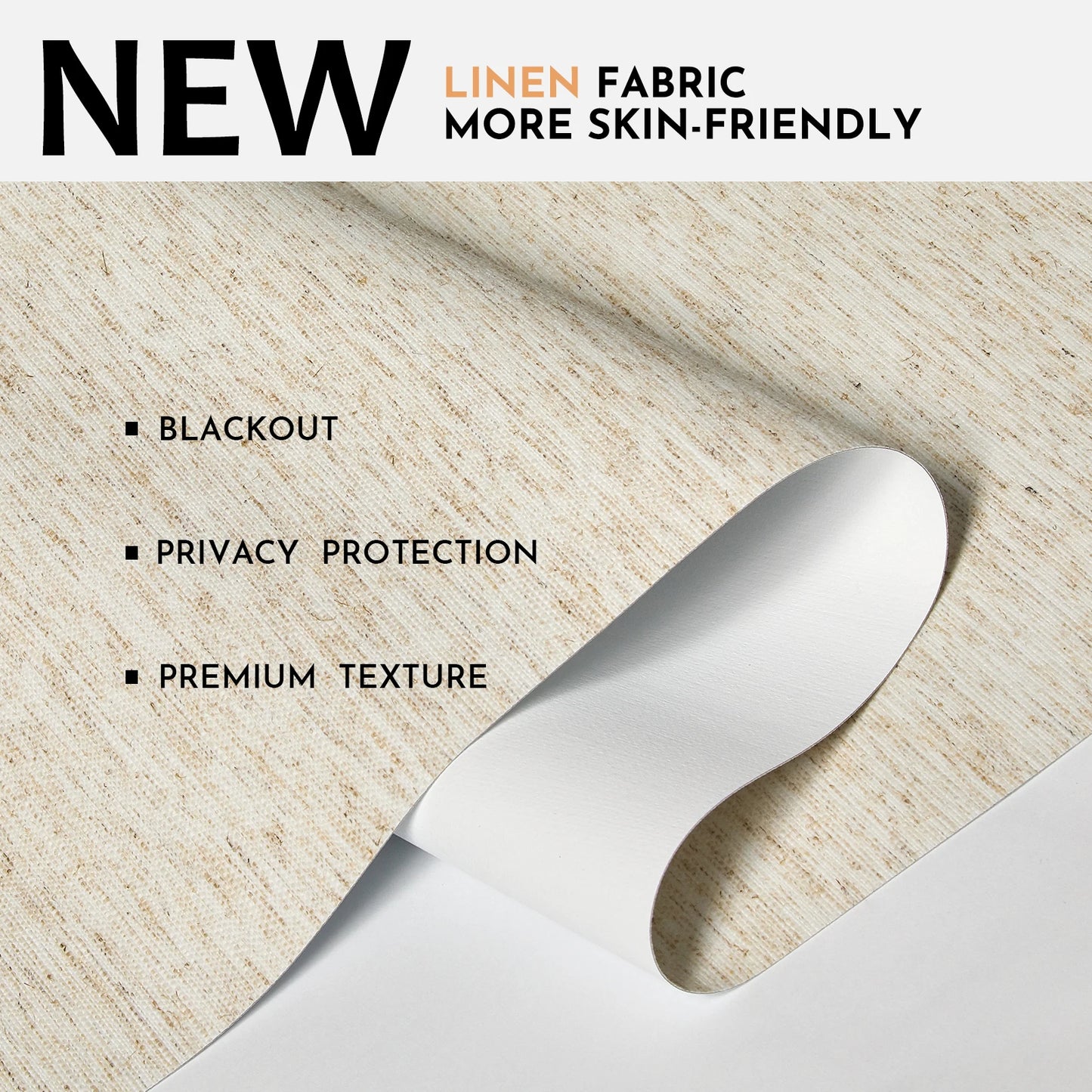 Home Window Treatments - Linen Roller Shades - Persilux - Bedroom Collection