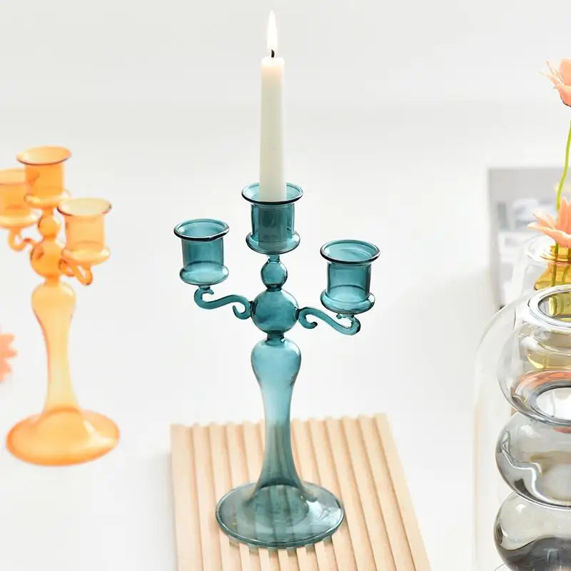 Candlestick Holders - Three Cups - Unique Home Furnishings
