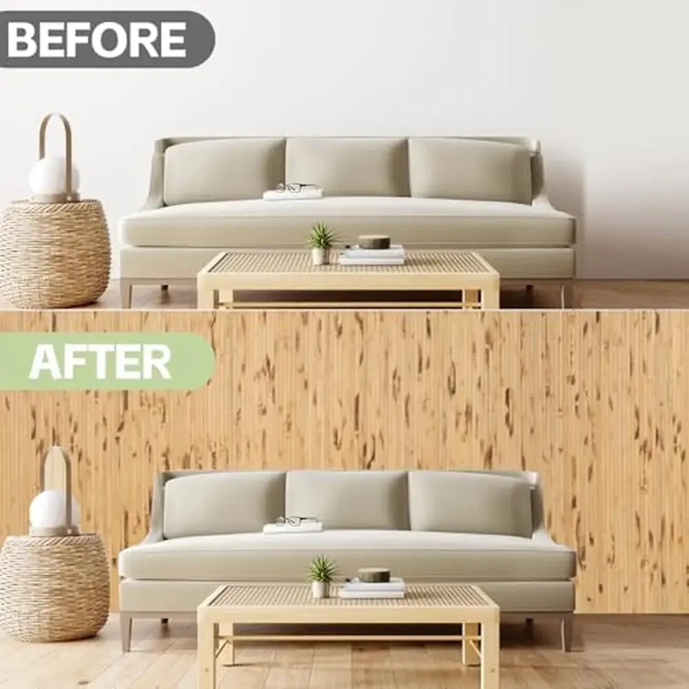 Bamboo Wall Panels - 4'x8' 32 Sq Ft - Livingroom Collection