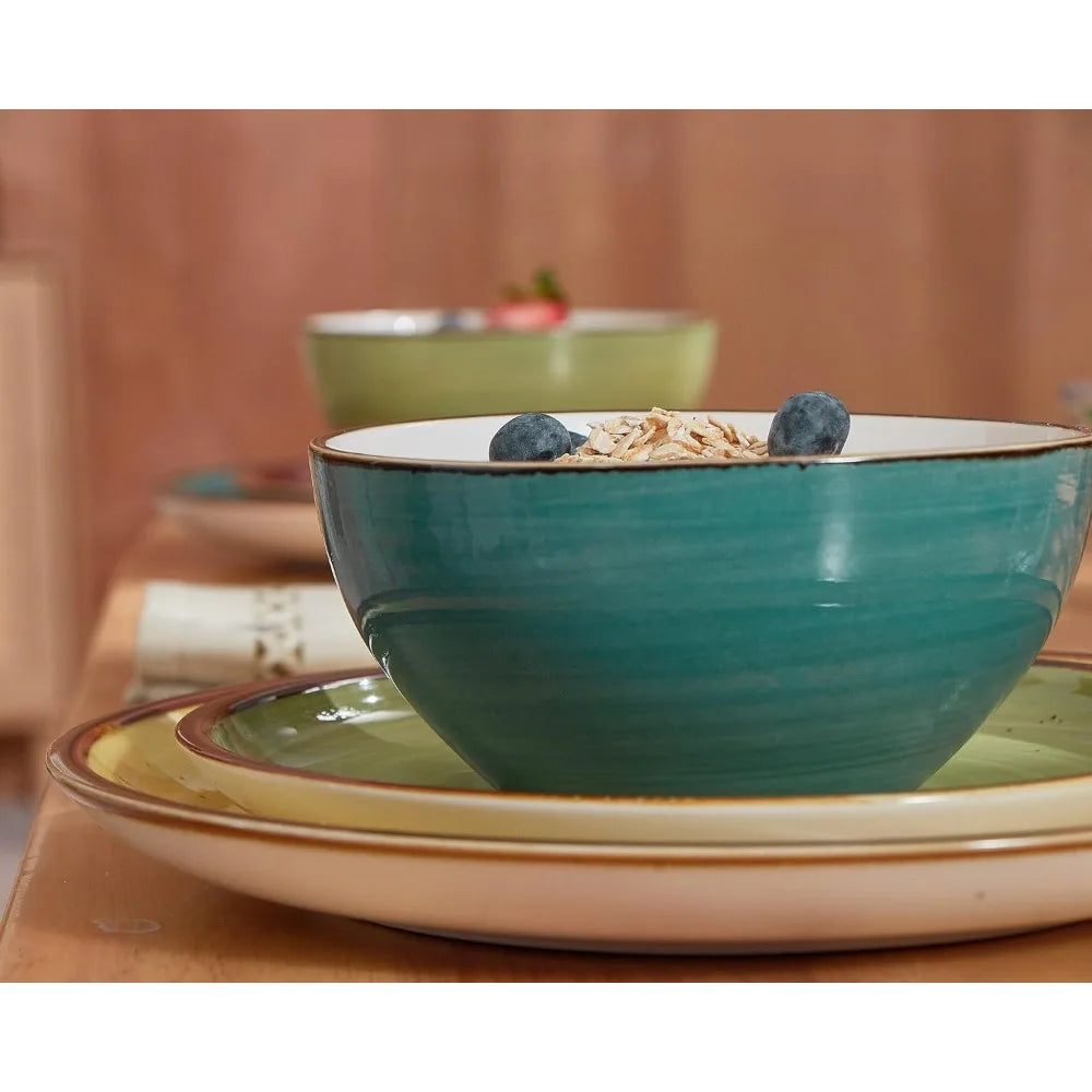 Dinnerware Set *12Pcs - Handpainted Artisan Craftmanship - Kitchen Collection