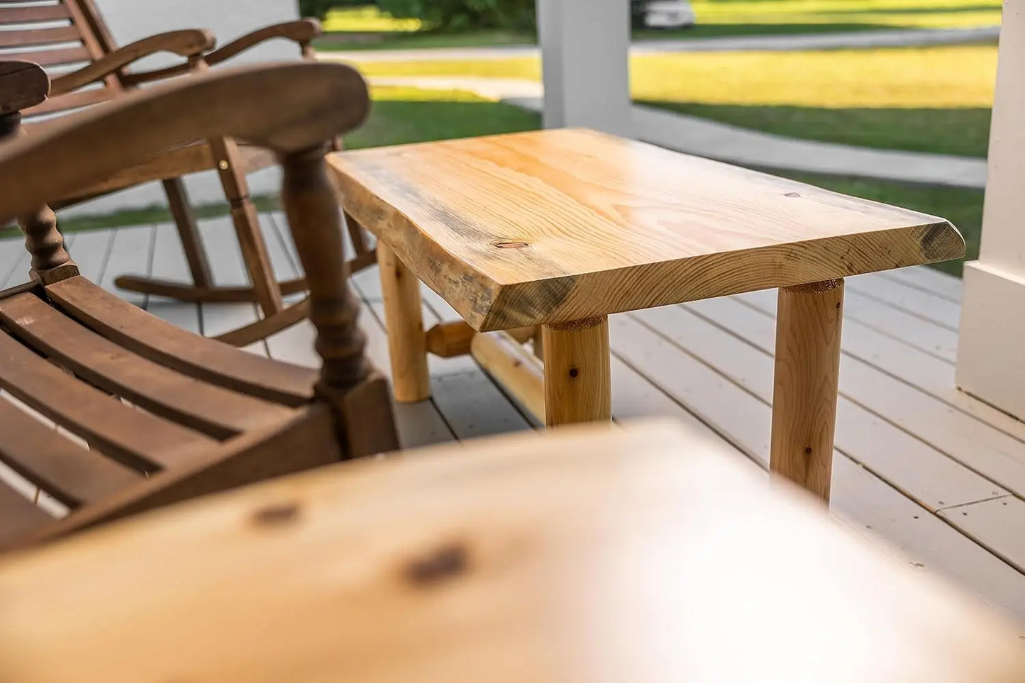 Coffee Table - Live Edge Log Pine and Cedar - Livingroom Collection