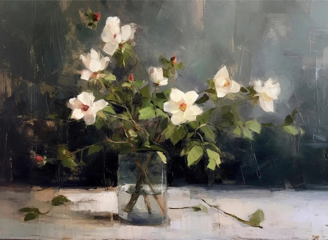 Vintage Rose Bouquet(s) - Oil On Canvas Prints - Still Life