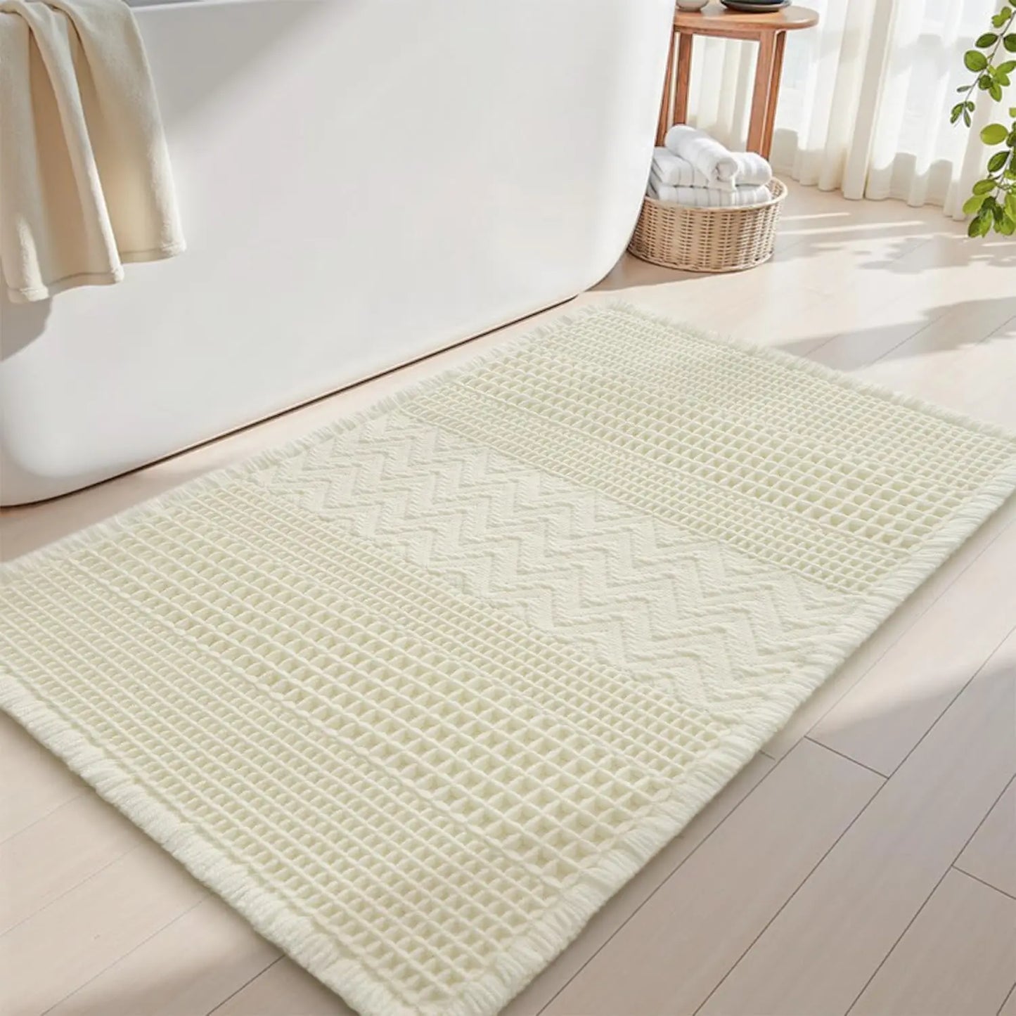Rug Runner 2'x6' - Bath Mat - Kitchen Mat - Boho Decor - Bathroom Collection