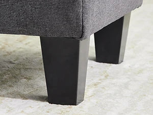 Redlife Ottoman Storage Bench 42" - Footrest - Entryway Collection - Gray & Beige