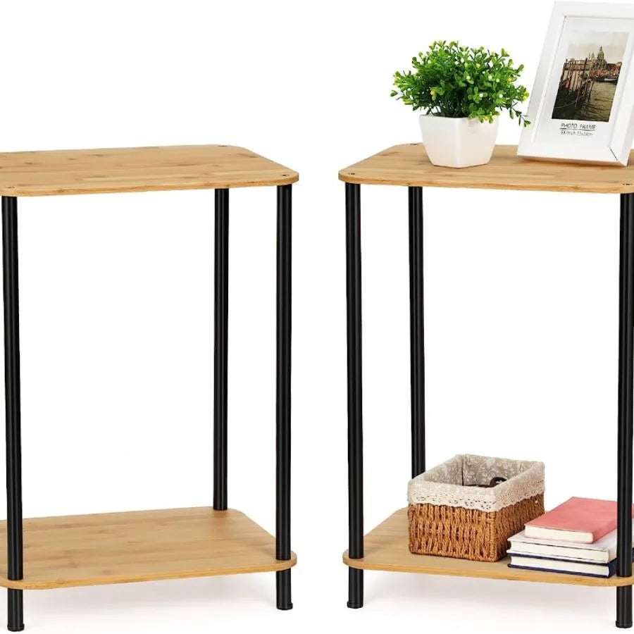 Nightstand Set *2Pcs - End Table Set *2Pcs - 2 Tiers
