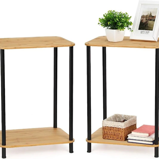 Nightstand Set *2Pcs - End Table Set *2Pcs - 2 Tiers