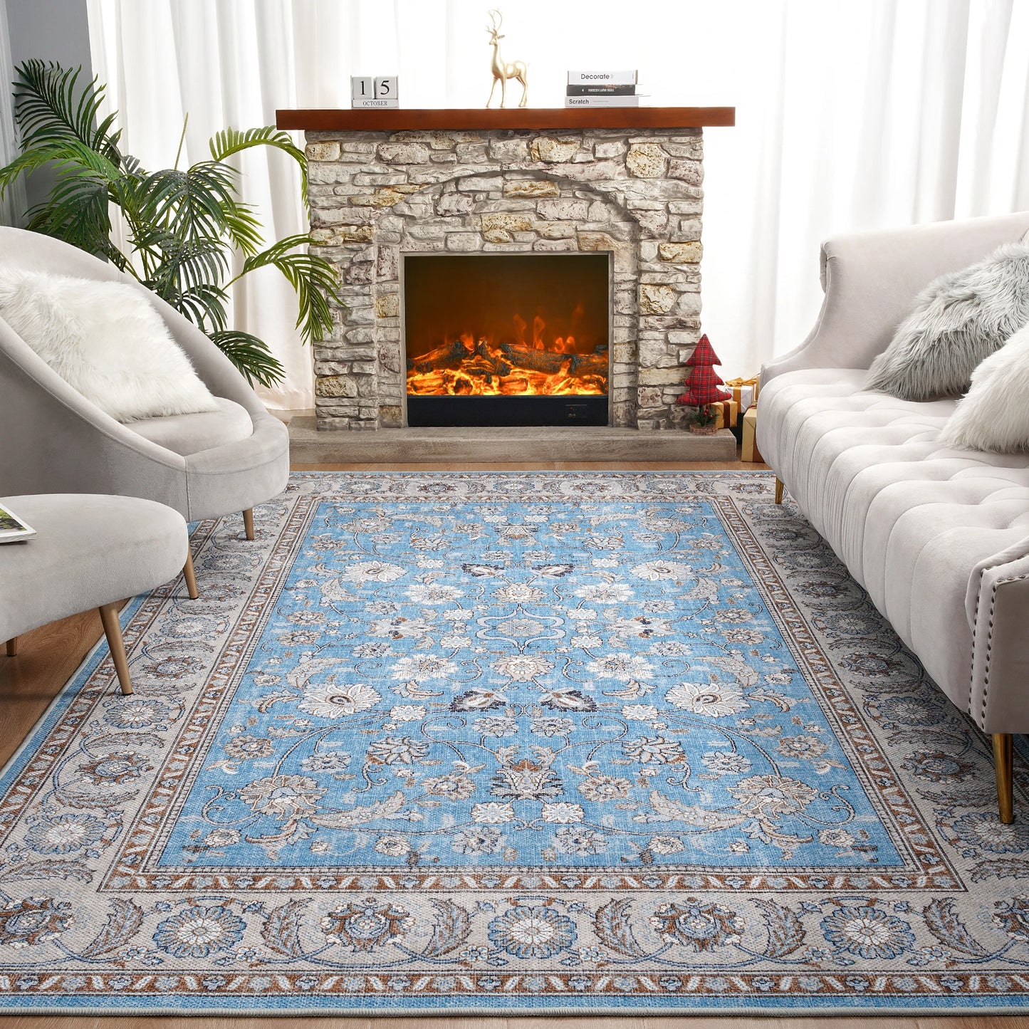 Rug Vintage Florals -  Modern Carpets - Diningroom Collection