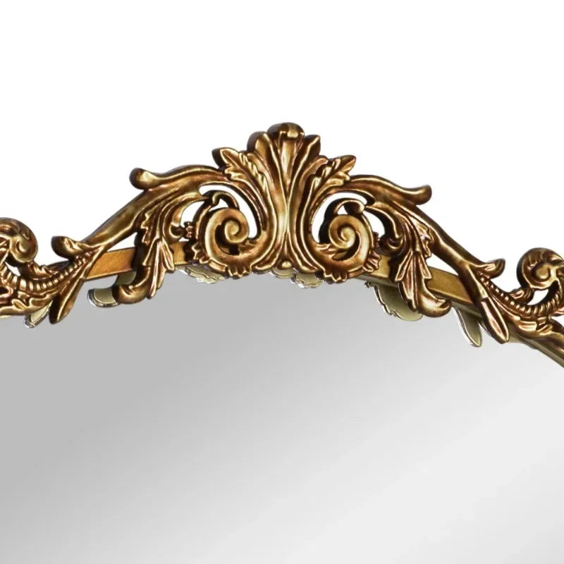 Mirror - Arched Gold Filigree Metal Frame - 20"x30" - Bedroom Collection