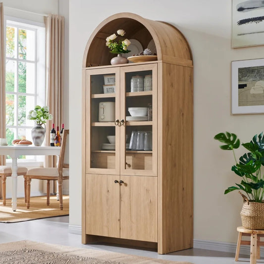Arched Kitchen Pantry - Liquor Bar & Wine Cabinet - Arched Sillhouette - Diningroom Collection