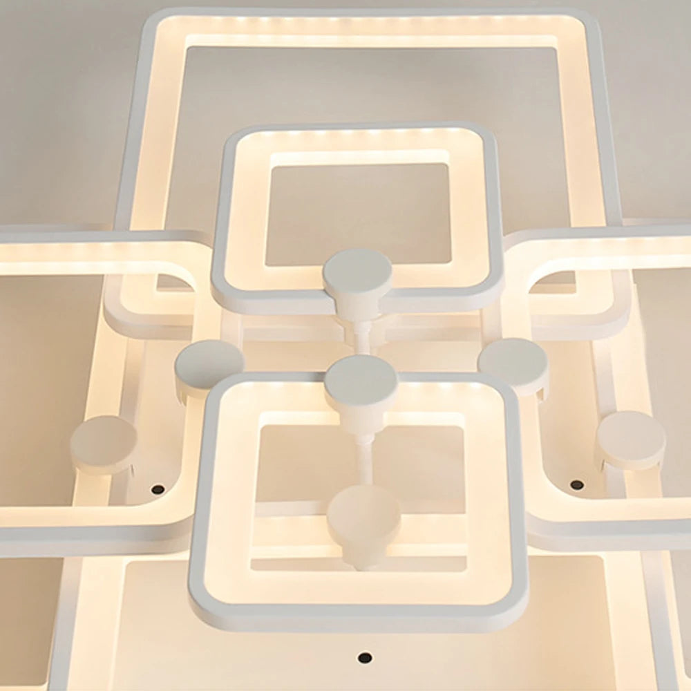 Lighting Chandelier - Square Design - LED Strips - Home Lighting Solutions
